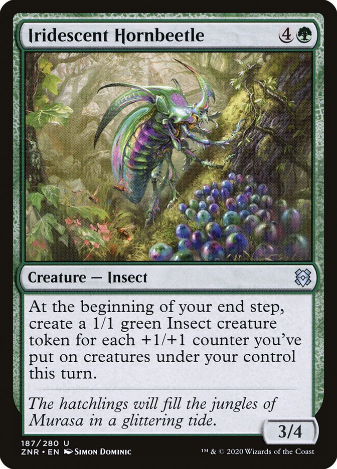 Iridescent Hornbeetle [Zendikar Rising] | Play N Trade Winnipeg