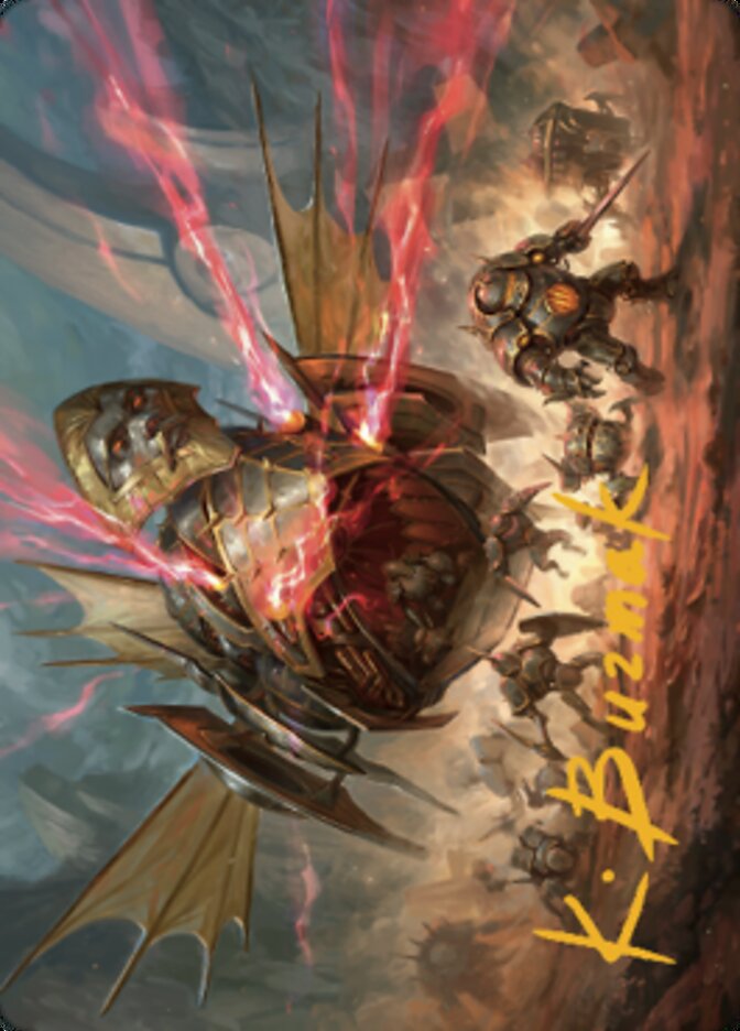 Liberator, Urza's Battlethopter Art Card (Gold-Stamped Signature) [The Brothers' War Art Series] | Play N Trade Winnipeg