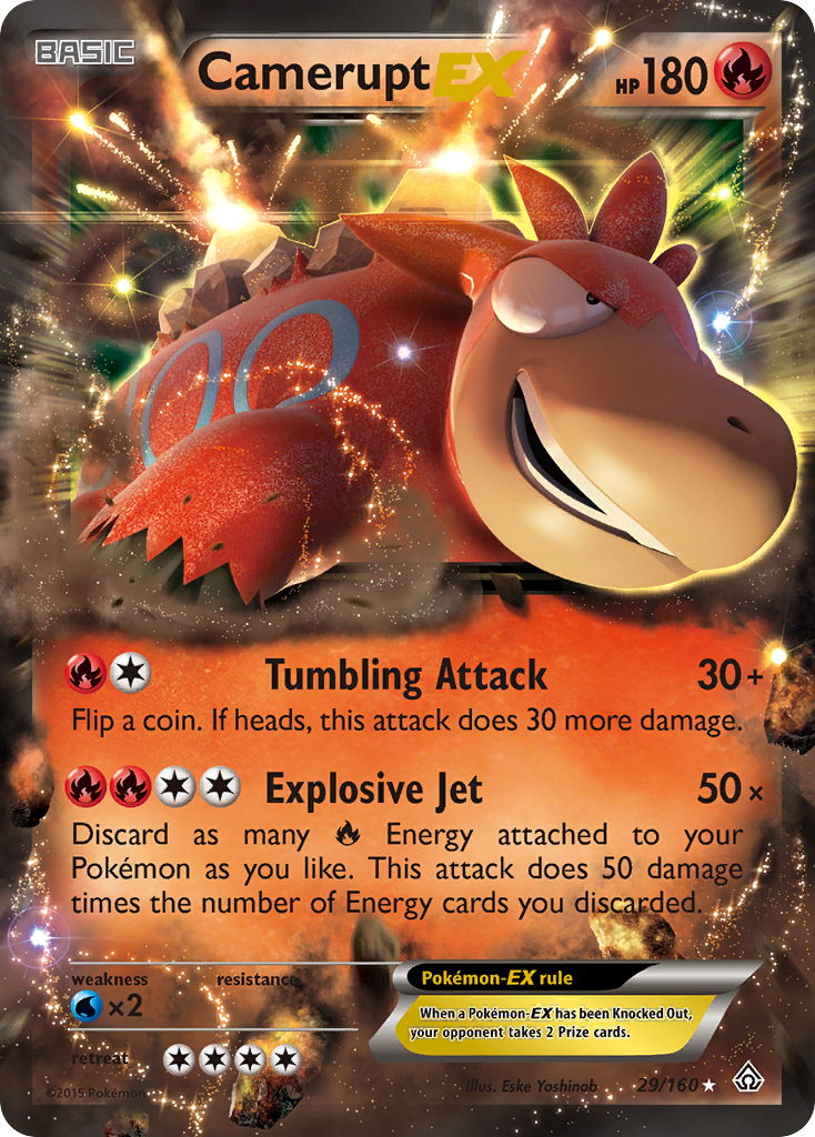 Camerupt EX (29/160) [XY: Primal Clash] | Play N Trade Winnipeg