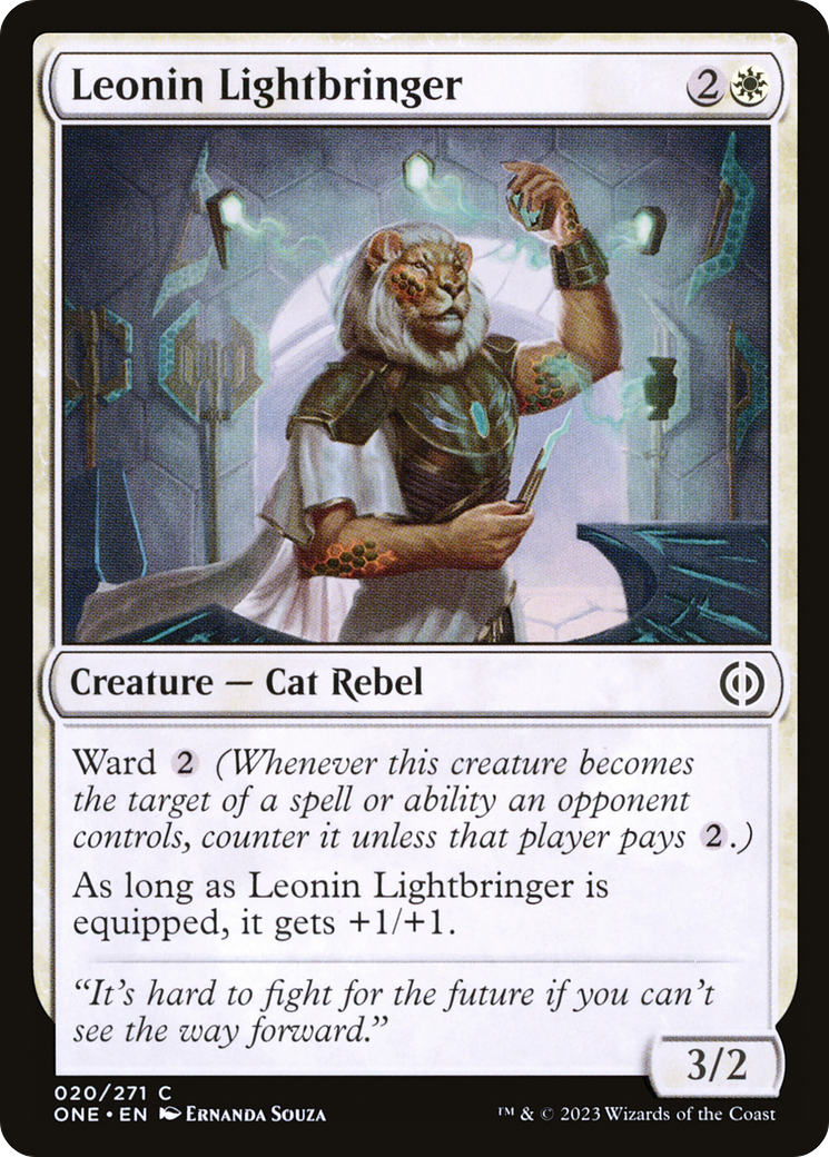 Leonin Lightbringer [Phyrexia: All Will Be One] | Play N Trade Winnipeg