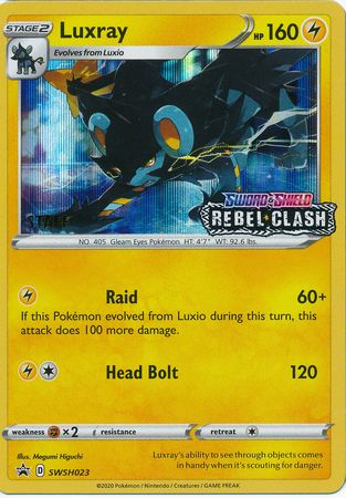 Luxray (SWSH023) (Staff Prerelease Promo) [Sword & Shield: Black Star Promos] | Play N Trade Winnipeg