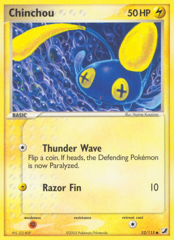 Chinchou (52/115) [EX: Unseen Forces] | Play N Trade Winnipeg