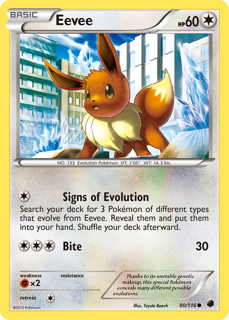 Eevee (90/116) [Black & White: Plasma Freeze] | Play N Trade Winnipeg