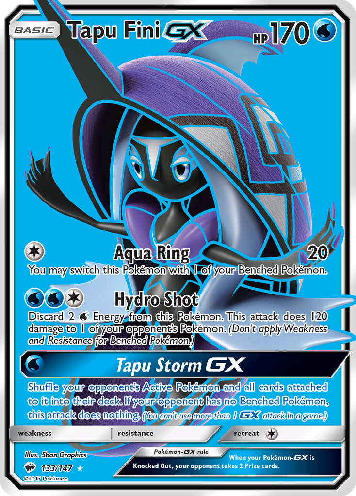 Tapu Fini GX (133/147) [Sun & Moon: Burning Shadows] | Play N Trade Winnipeg