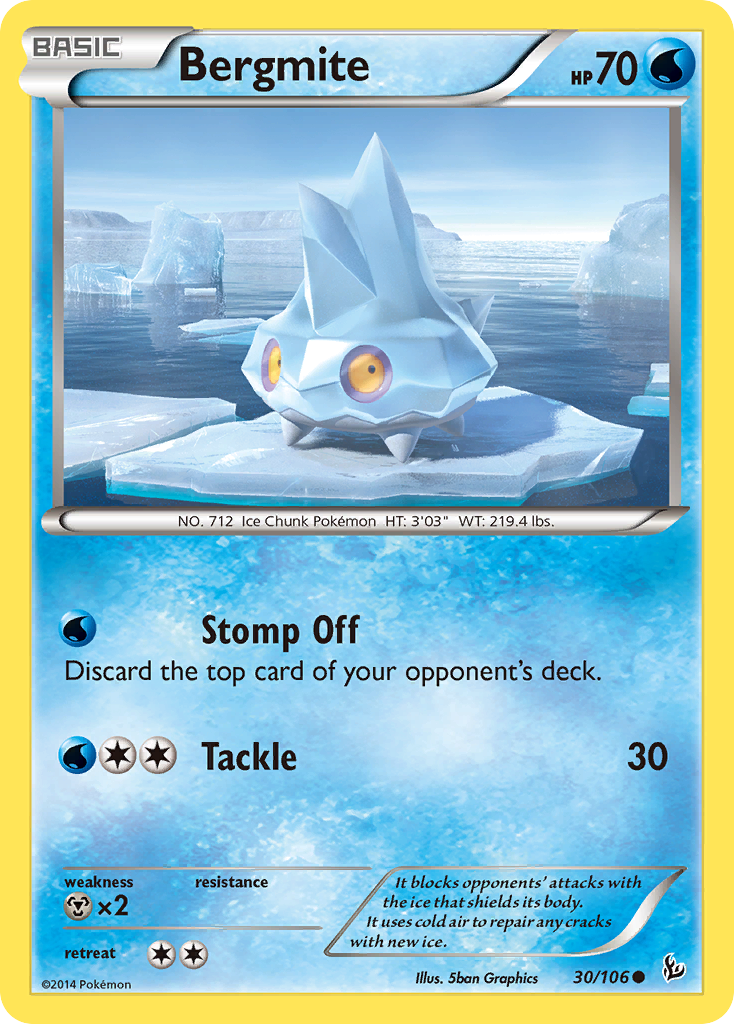 Bergmite (30/106) [XY: Flashfire] | Play N Trade Winnipeg