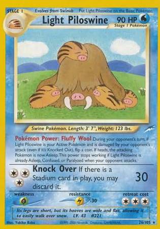 Light Piloswine (26/105) [Neo Destiny Unlimited] | Play N Trade Winnipeg