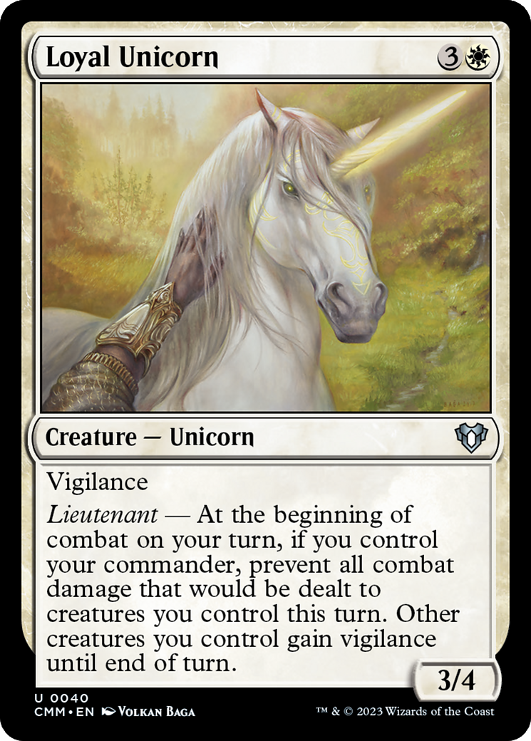 Loyal Unicorn [Commander Masters] | Play N Trade Winnipeg