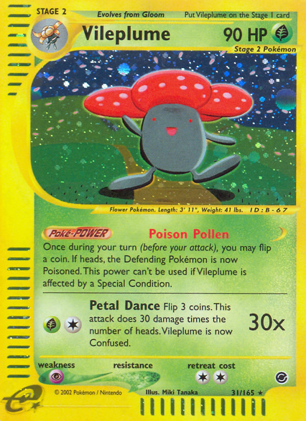 Vileplume (31/165) [Expedition: Base Set] | Play N Trade Winnipeg