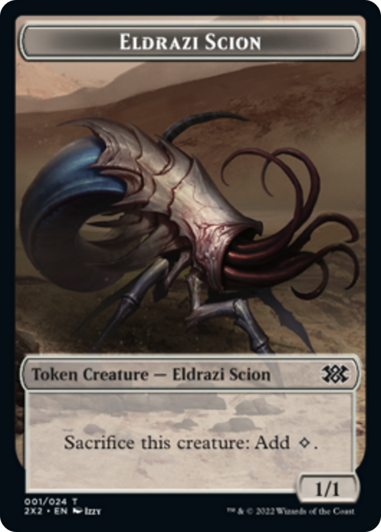 Zombie // Eldrazi Scion Double-sided Token [Double Masters 2022 Tokens] | Play N Trade Winnipeg