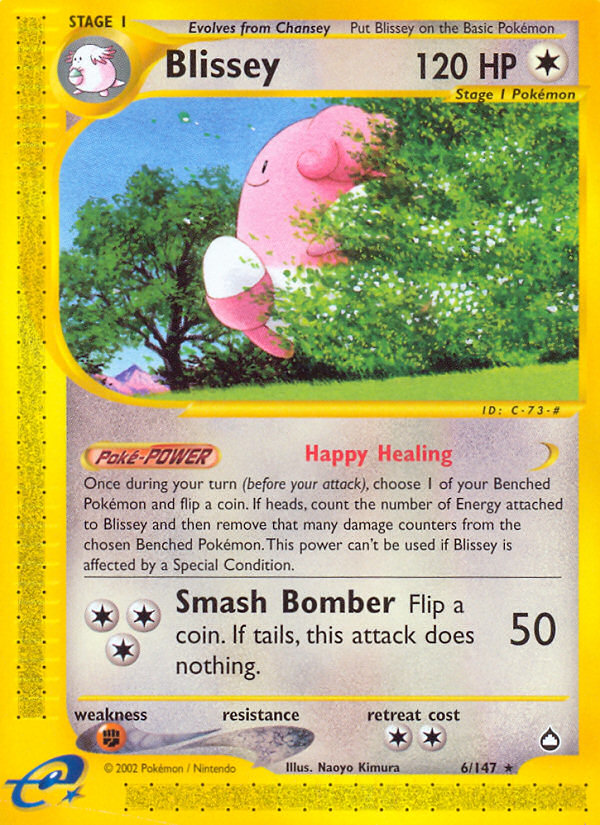 Blissey (6/147) [Aquapolis] | Play N Trade Winnipeg