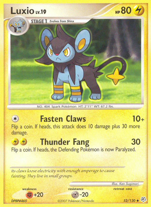 Luxio (52/130) [Diamond & Pearl: Base Set] | Play N Trade Winnipeg