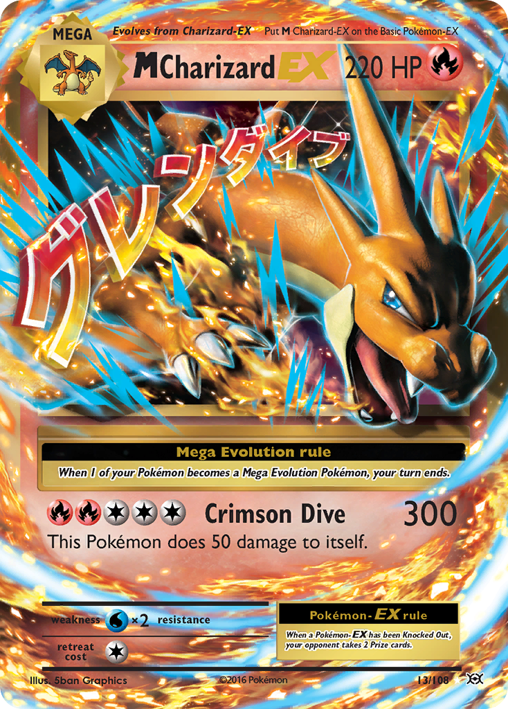 M Charizard EX (13/108) [XY: Evolutions] | Play N Trade Winnipeg