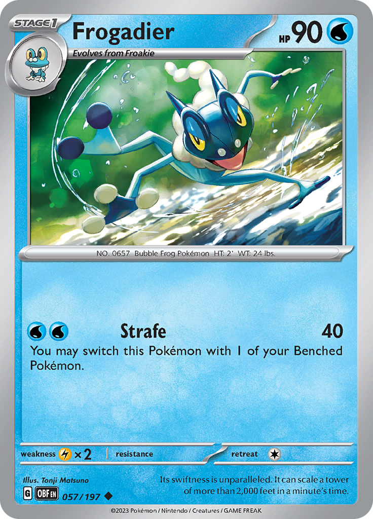 Frogadier (057/197) [Scarlet & Violet: Obsidian Flames] | Play N Trade Winnipeg