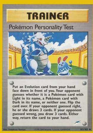 Pokemon Personality Test (102/105) [Neo Destiny Unlimited] | Play N Trade Winnipeg