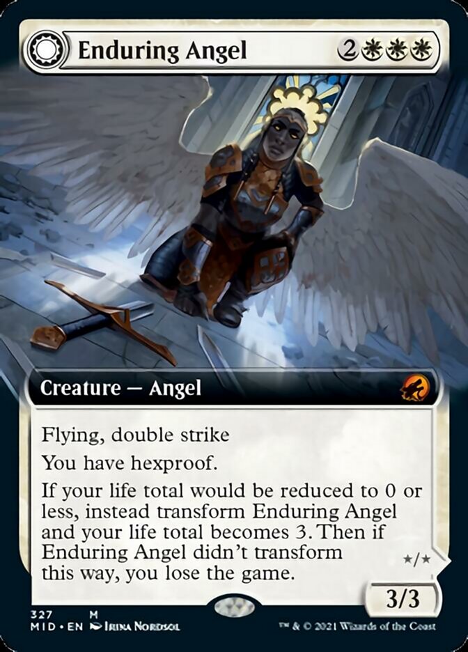 Enduring Angel // Angelic Enforcer (Extended) [Innistrad: Midnight Hunt] | Play N Trade Winnipeg