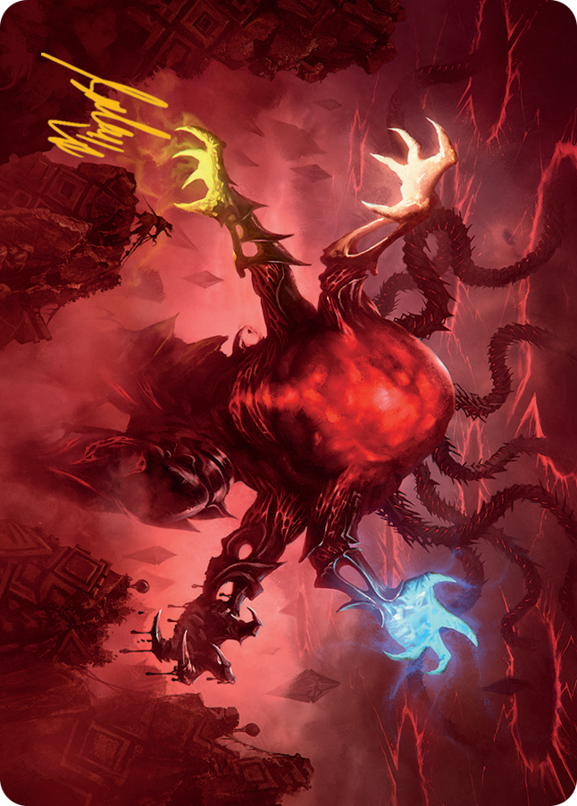 Omnath, Locus of All Art Card (51) (Gold-Stamped Signature) [March of the Machine Art Series] | Play N Trade Winnipeg