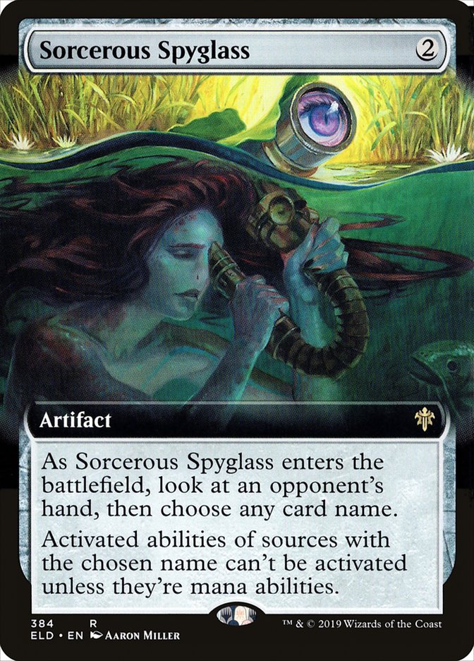 Sorcerous Spyglass (Extended) [Throne of Eldraine] | Play N Trade Winnipeg