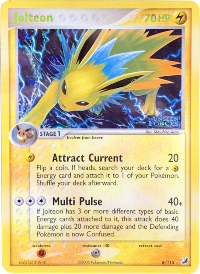 Jolteon (8/115) (Stamped) [EX: Unseen Forces] | Play N Trade Winnipeg