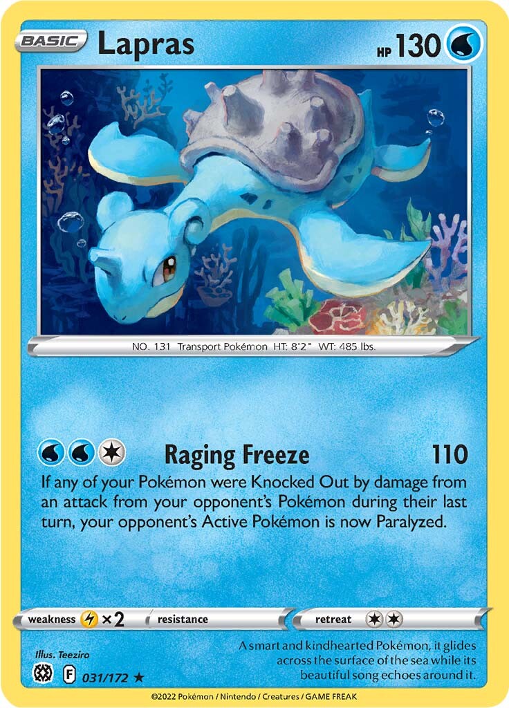 Lapras (031/172) [Sword & Shield: Brilliant Stars] | Play N Trade Winnipeg