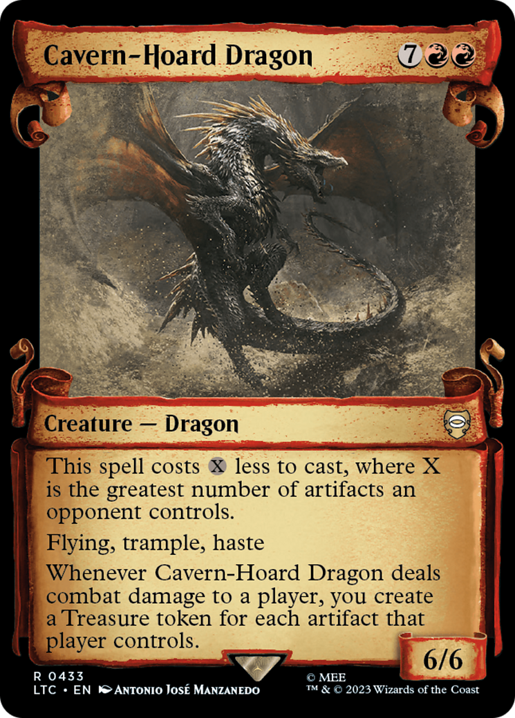 Cavern-Hoard Dragon [The Lord of the Rings: Tales of Middle-Earth Commander Showcase Scrolls] | Play N Trade Winnipeg