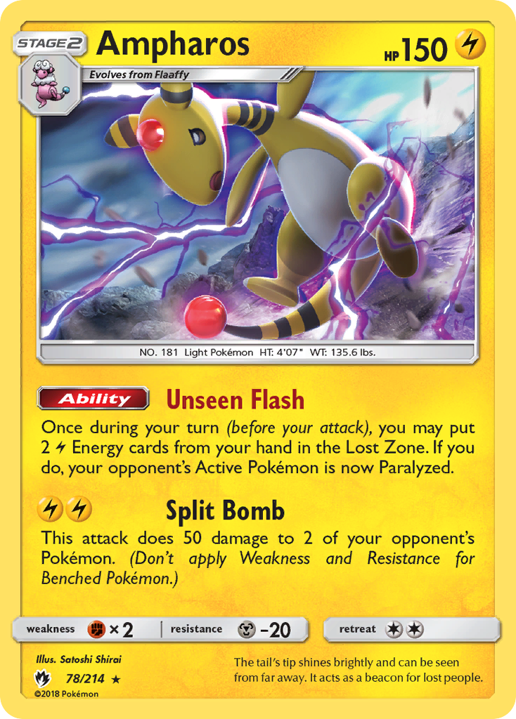 Ampharos (78/214) [Sun & Moon: Lost Thunder] | Play N Trade Winnipeg