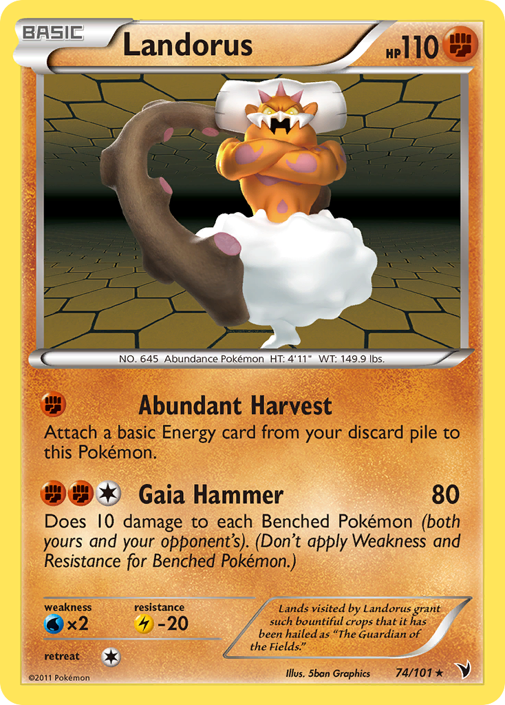 Landorus (74/101) [Black & White: Noble Victories] | Play N Trade Winnipeg