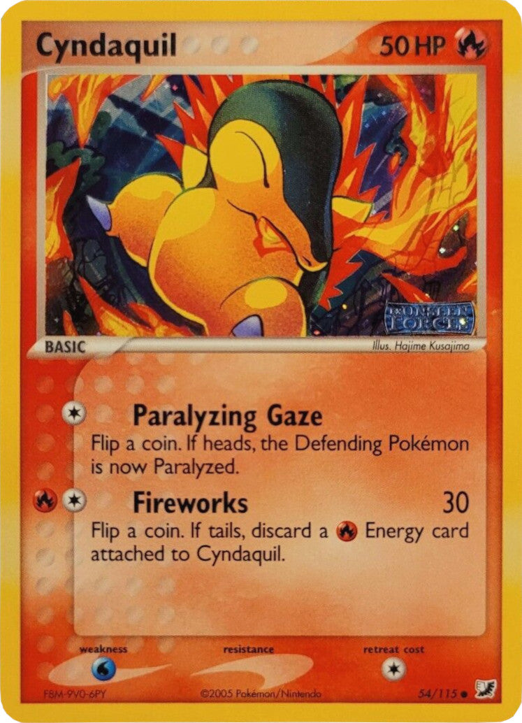 Cyndaquil (54/115) (Stamped) [EX: Unseen Forces] | Play N Trade Winnipeg