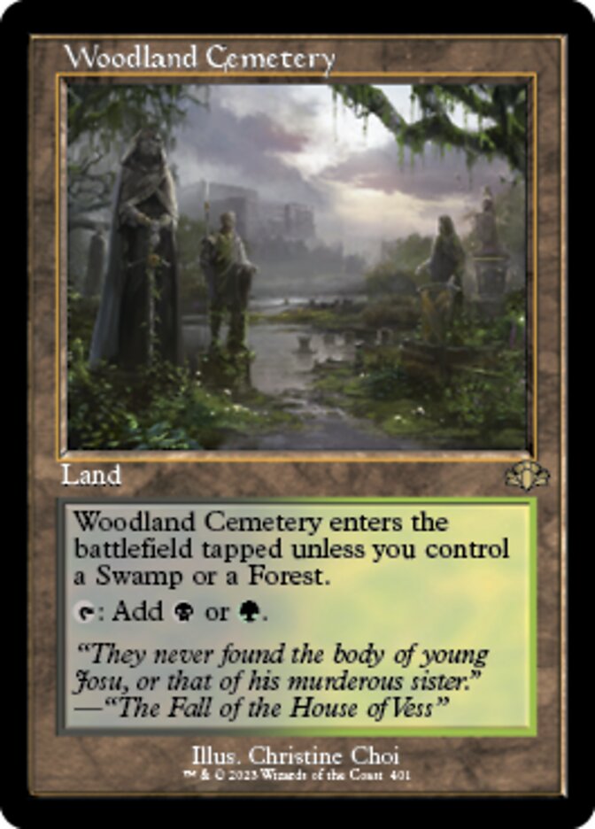 Woodland Cemetery (Retro) [Dominaria Remastered] | Play N Trade Winnipeg