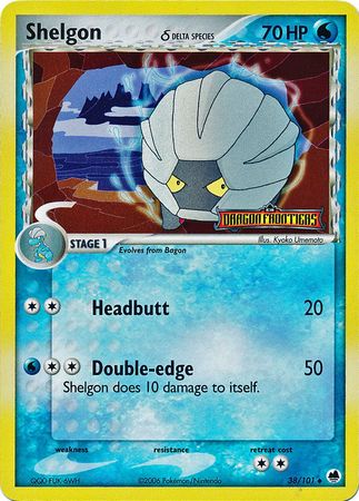 Shelgon (38/101) (Delta Species) (Stamped) [EX: Dragon Frontiers] | Play N Trade Winnipeg