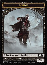 Zombie // Thopter Double-sided Token (Game Night) [Core Set 2019 Tokens] | Play N Trade Winnipeg