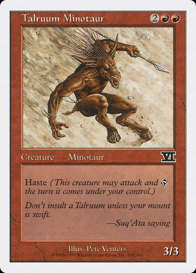 Talruum Minotaur [Classic Sixth Edition] | Play N Trade Winnipeg