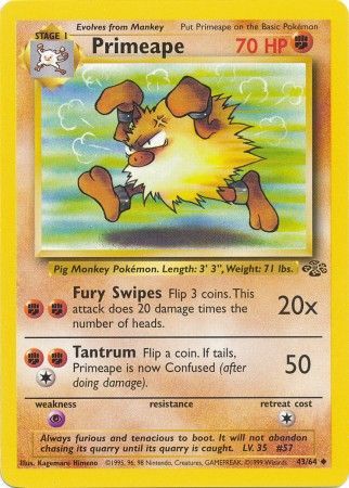 Primeape (43/64) [Jungle Unlimited] | Play N Trade Winnipeg