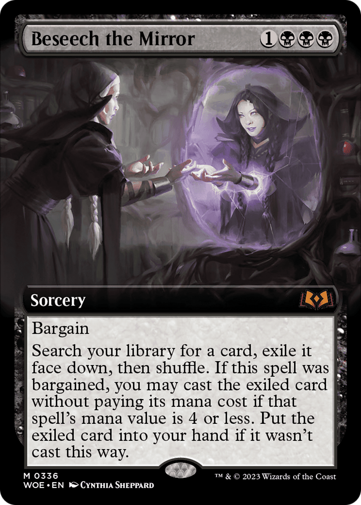 Beseech the Mirror (Extended Art) [Wilds of Eldraine] | Play N Trade Winnipeg