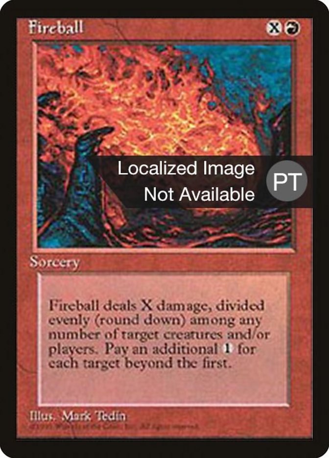 Fireball [Fourth Edition (Foreign Black Border)] | Play N Trade Winnipeg