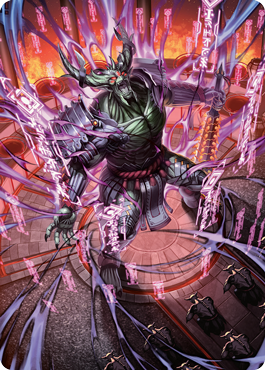 Hidetsugu, Devouring Chaos Art Card [Kamigawa: Neon Dynasty Art Series] | Play N Trade Winnipeg