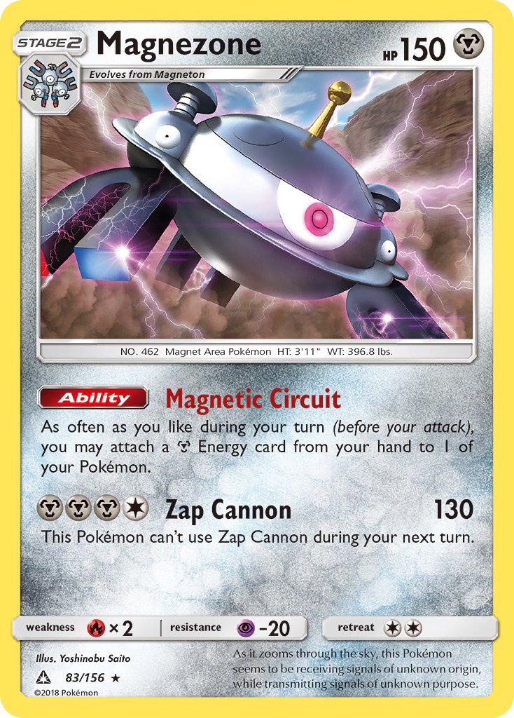 Magnezone (83/156) (Prerelease Kit Exclusive) (Theme Deck Exclusive) [Sun & Moon: Ultra Prism] | Play N Trade Winnipeg