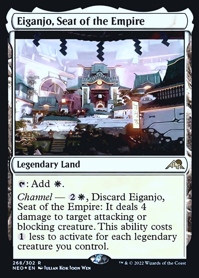 Eiganjo, Seat of the Empire [Kamigawa: Neon Dynasty Prerelease Promos] | Play N Trade Winnipeg