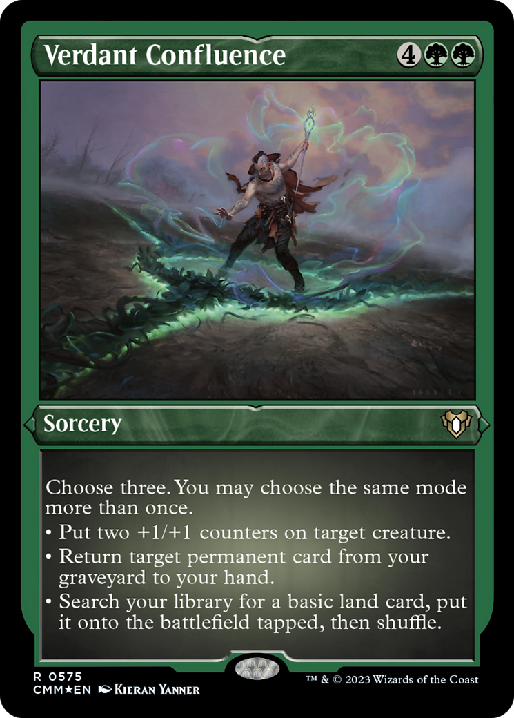 Verdant Confluence (Foil Etched) [Commander Masters] | Play N Trade Winnipeg