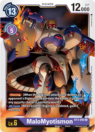 MaloMyotismon [BT3-092] (Revision Pack 2021) [Release Special Booster Promos] | Play N Trade Winnipeg
