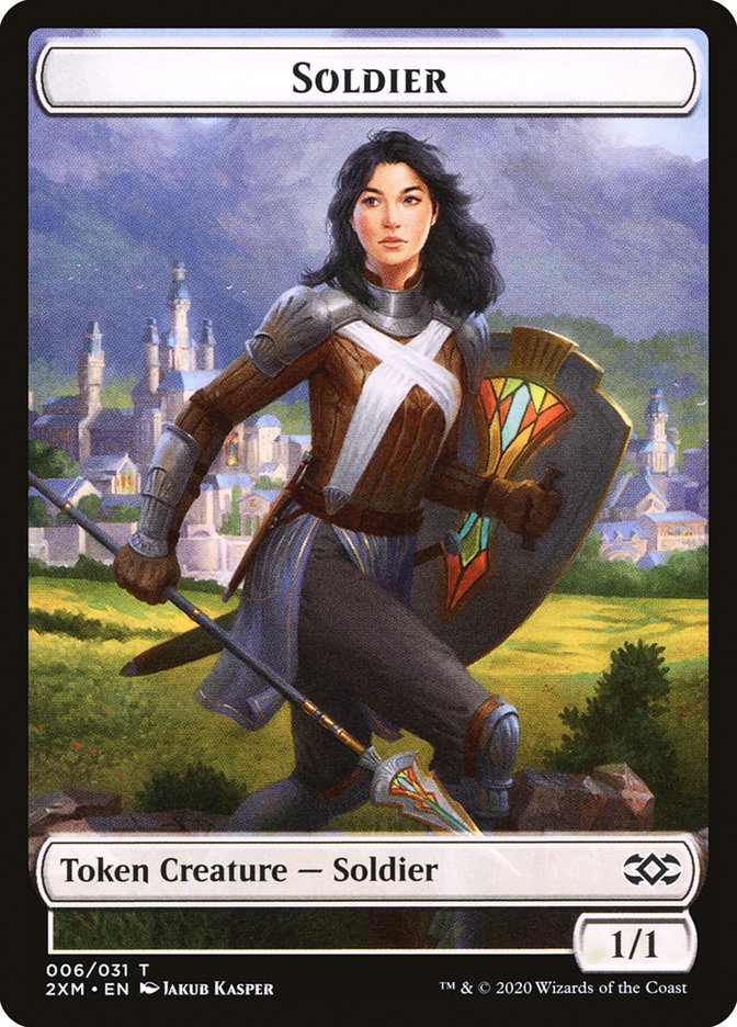 Soldier [Double Masters Tokens] | Play N Trade Winnipeg