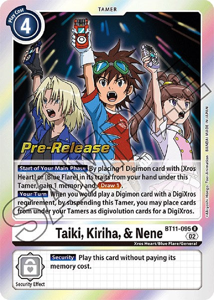 Taiki, Kiriha, & Nene [BT11-095] [Dimensional Phase Pre-Release Promos] | Play N Trade Winnipeg