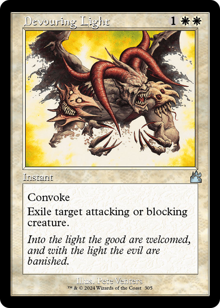 Devouring Light (Retro Frame) [Ravnica Remastered] | Play N Trade Winnipeg