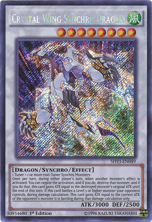 Crystal Wing Synchro Dragon [SHVI-EN049] Secret Rare | Play N Trade Winnipeg