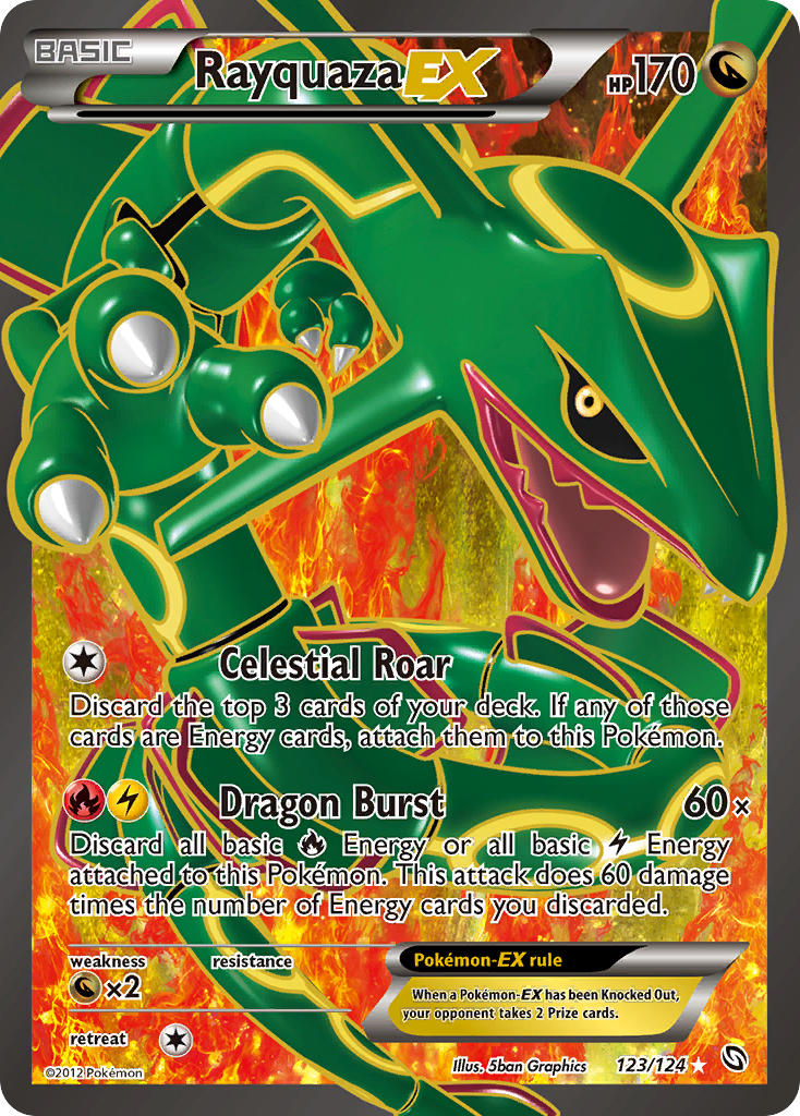 Rayquaza EX (123/124) [Black & White: Dragons Exalted] | Play N Trade Winnipeg