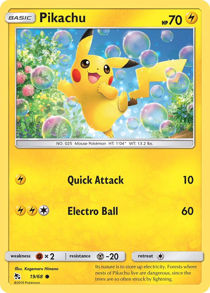 Pikachu (19/68) [Sun & Moon: Hidden Fates] | Play N Trade Winnipeg