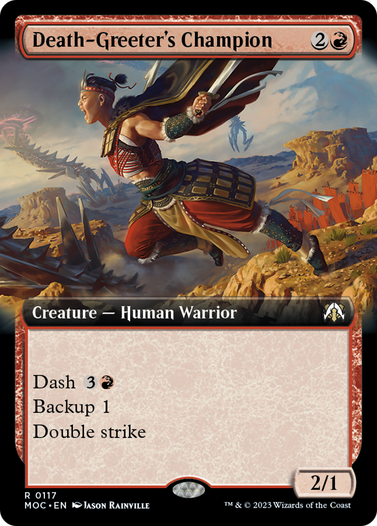 Death-Greeter's Champion (Extended Art) [March of the Machine Commander] | Play N Trade Winnipeg