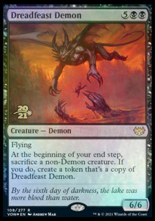 Dreadfeast Demon [Innistrad: Crimson Vow Prerelease Promos] | Play N Trade Winnipeg