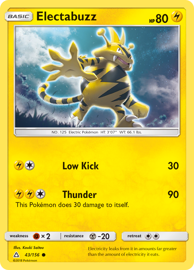 Electabuzz (43/156) [Sun & Moon: Ultra Prism] | Play N Trade Winnipeg