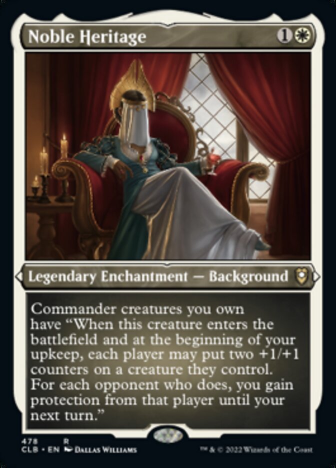 Noble Heritage (Foil Etched) [Commander Legends: Battle for Baldur's Gate] | Play N Trade Winnipeg