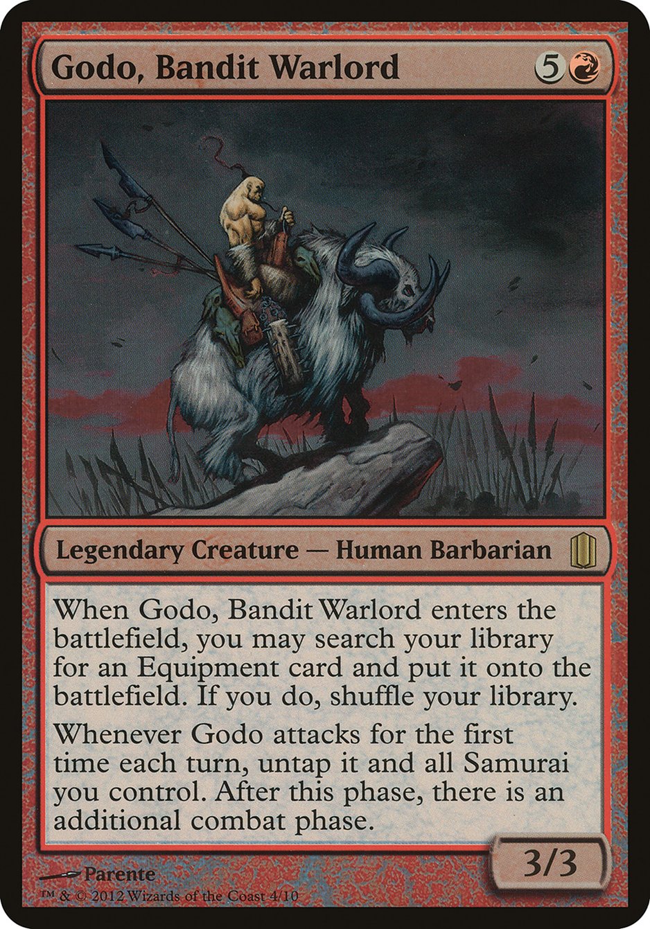 Godo, Bandit Warlord (Oversized) [Commander's Arsenal Oversized] | Play N Trade Winnipeg